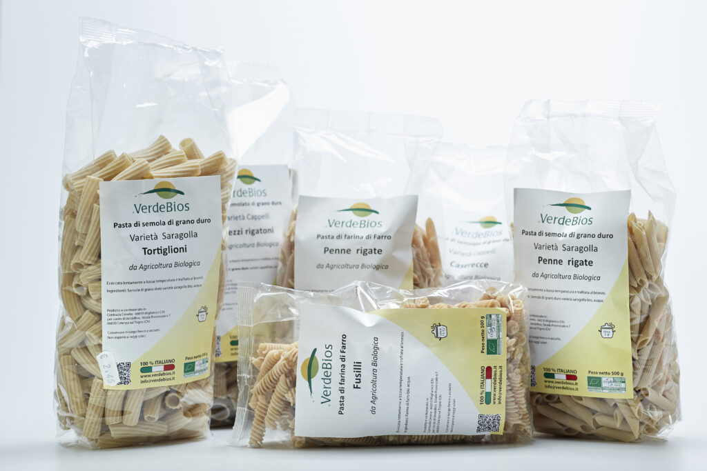 Verdebios produce anche pasta biologica